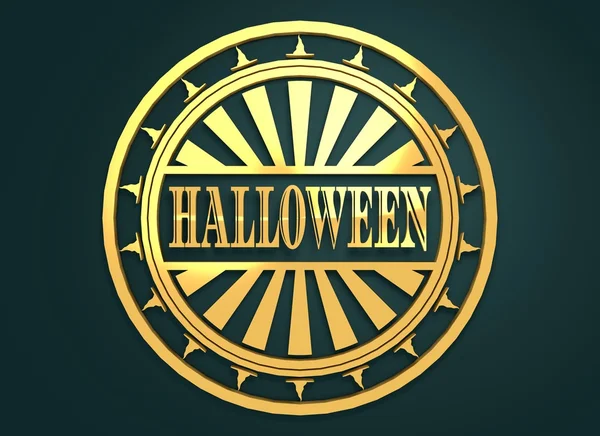 Grawerowane stempel z Halloween tekst — Zdjęcie stockowe