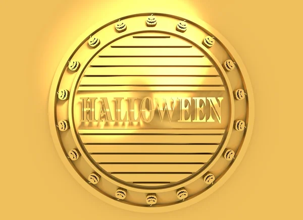 Vésett bélyegző Halloween szöveggel — Stock Fotó
