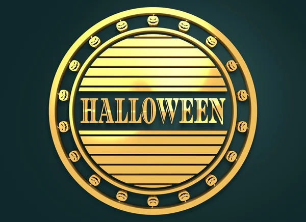 Sello grabado con texto de Halloween — Foto de Stock