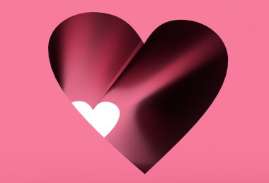 Göreli arka plan seviyorum. Kalp şekli tünel