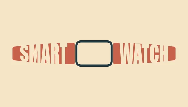 Illustrazione vettoriale Smart Watch — Vettoriale Stock