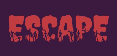 Kaçış kelime ve onlara siluetleri