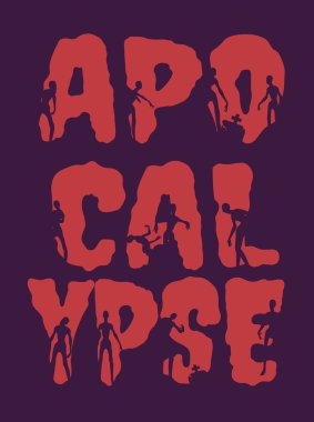 Kıyamet word ve onlara siluetleri