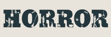 Korku word ve onlara siluetleri