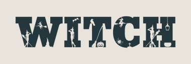 Cadı word ve onlara siluetleri