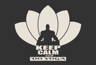 Kaslı adam meditasyonu.