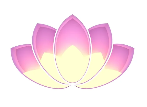 Symbole de fleur de lotus — Photo