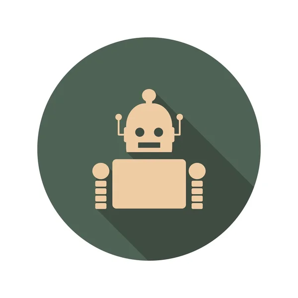 Schattig vintage robot pictogram — Stockvector