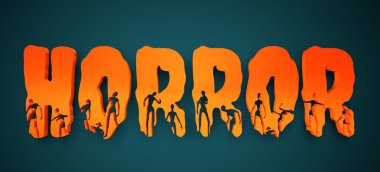 Korku word ve onlara siluetleri