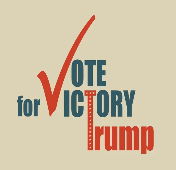 Ψηφοφορία για τη νίκη του Trump — Διανυσματικό Αρχείο
