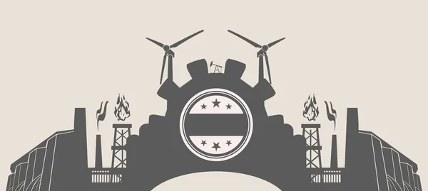 Conjunto de ícones de energia e energia. Banner de cabeçalho — Vetor de Stock