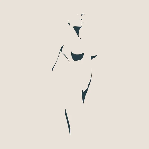 Donne sexy silhouette — Vettoriale Stock