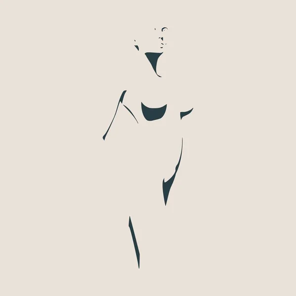 Mujeres sexy siluetas — Vector de stock