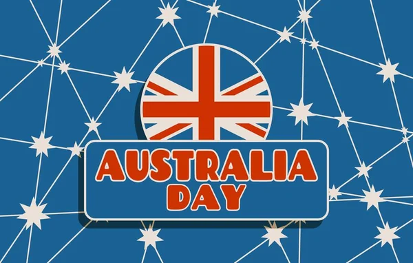 Australia bandera concepto de diseño — Vector de stock