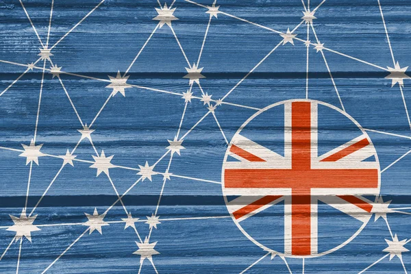 Australia concetto di progettazione bandiera — Foto Stock