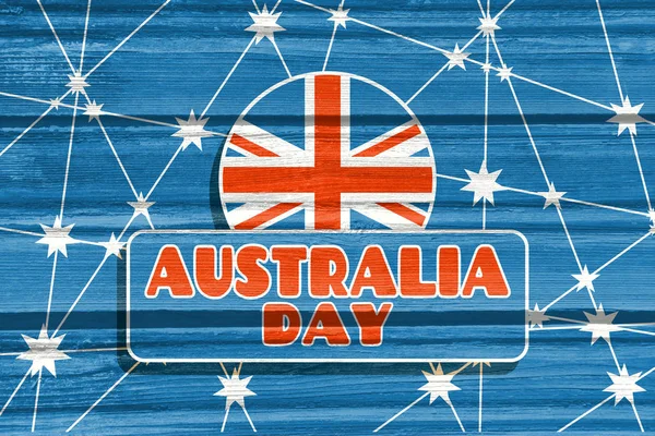 Australia bandera concepto de diseño — Foto de Stock