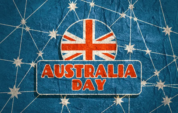 Australia bandera concepto de diseño — Foto de Stock