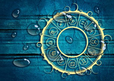 Astroloji sembolleri daire içinde