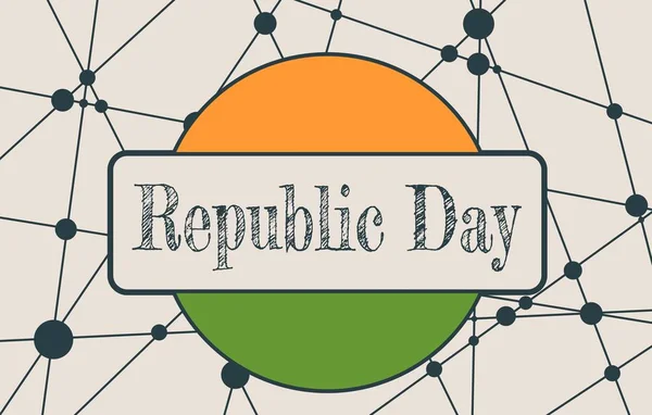 Koncepcja dzień Republiki Indii . — Wektor stockowy
