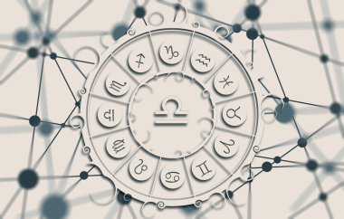 Astroloji sembolleri daire içinde