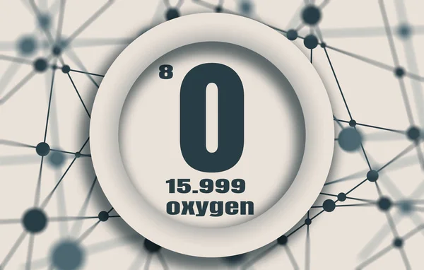Elemento químico do oxigénio. — Fotografia de Stock