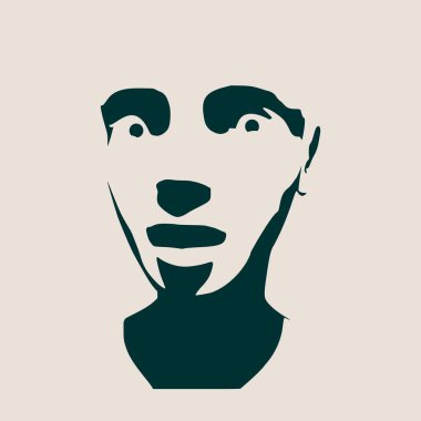 Kadın avatar ifadeler duygular vektör çizim yüz.