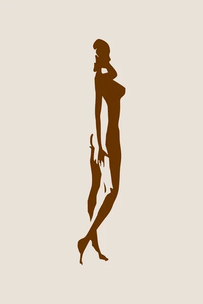 Silhouettes de femmes sexy — Image vectorielle