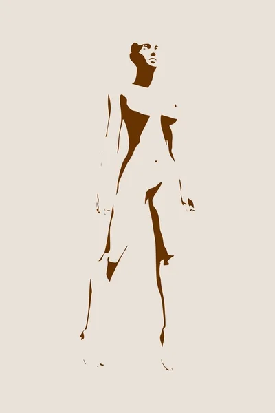 Donne sexy silhouette — Vettoriale Stock