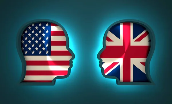 Politische und wirtschaftliche Beziehungen zwischen den USA und Großbritannien — Stockfoto