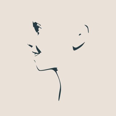 gülümseyen güzel kadın yüz