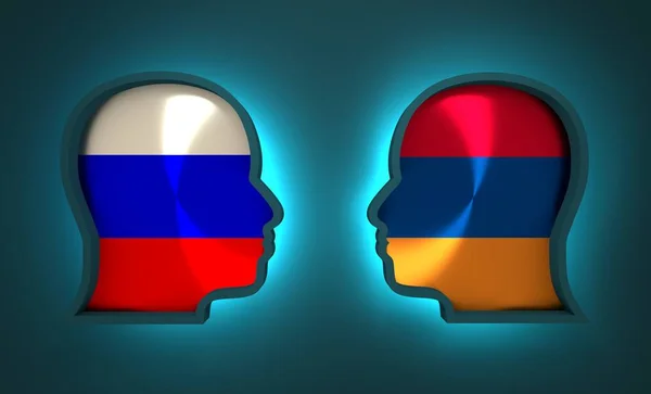 Πολιτικό και οικονομική σχέση μεταξύ της Ρωσίας και Αρμενία — Φωτογραφία Αρχείου
