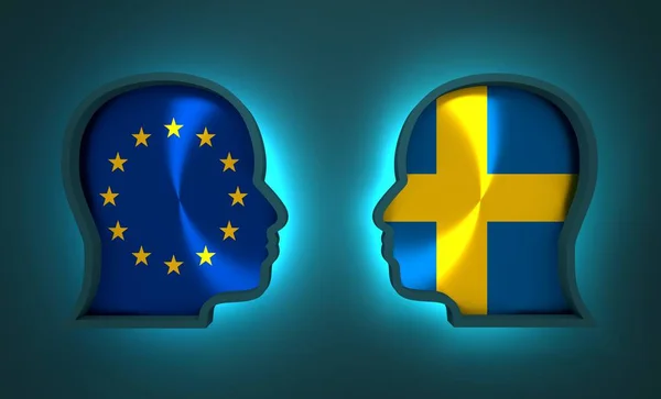 Relaciones políticas y económicas entre la Unión Europea y Suecia — Foto de Stock