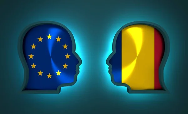 Relaciones políticas y económicas entre la Unión Europea y Rumanía — Foto de Stock