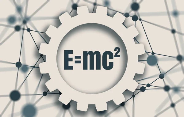 Rumus fisik dari massa dan kesetaraan energi — Stok Foto