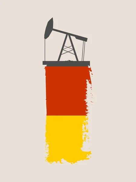 Oil pump cut out icon — Stock Vector