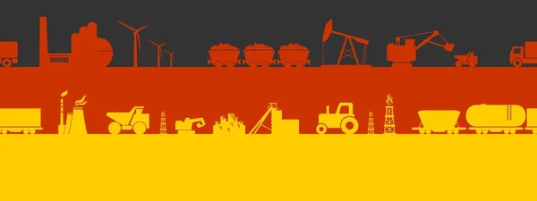 Conjunto de ícones de energia e energia. Banner de cabeçalho — Vetor de Stock