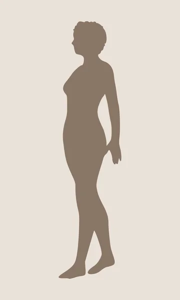 Sexy Frauensilhouette — Stockvektor