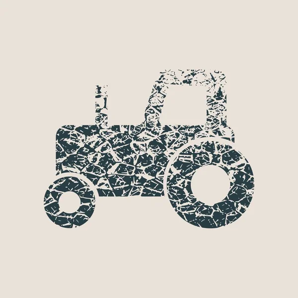 Traktor ikona. Jednoduchý obrázek — Stockový vektor