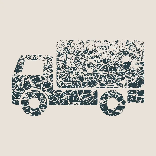 Icono de camión de entrega aislado — Vector de stock