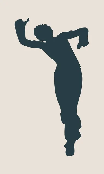 Donne astratte in posa danza — Vettoriale Stock