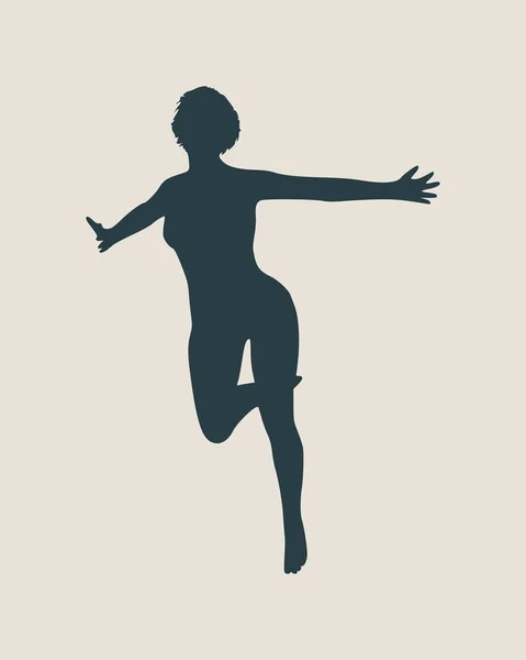 Sexy vrouwen silhouet — Stockvector