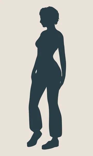 Silueta de mujeres sexy — Vector de stock