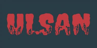 Ulsan şehir adı ve onlara siluetleri