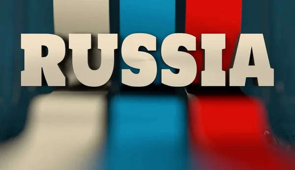 Russia flag design concept — Stock Photo, Image