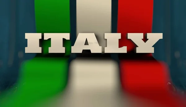 Koncepce designu vlajka Itálie — Stock fotografie
