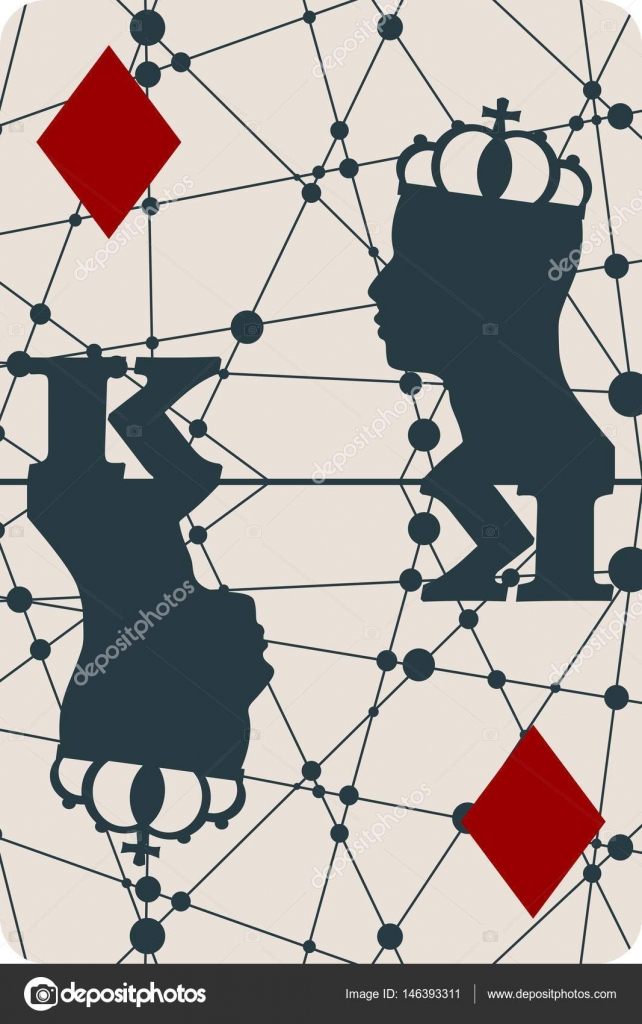 King Of Diamonds Playing Card Design Vector Image By C Jegas Ra Vector Stock 146393311