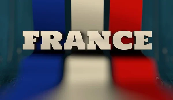 Koncepcja projektu flaga Francji — Zdjęcie stockowe