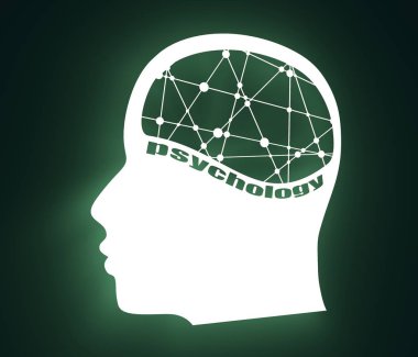 İnsan avatar profili görünümü. Erkek yüzü silueti