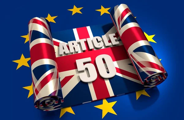Betrekkingen met Groot-Brittannië en de Europese Unie — Stockfoto