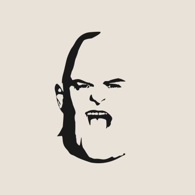 Sakallı acımasız kel adam